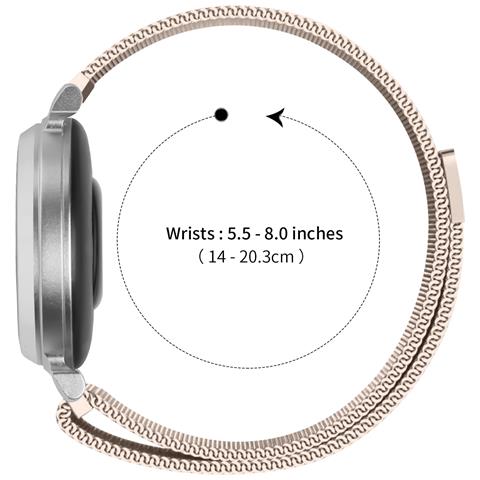 Cinturino In Acciaio Inossidabile Milanese Compatibile Con Garmin Lily 2 - Vari Colori Gold - Foto 2