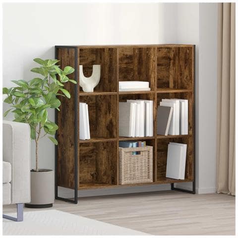 Armadio per Libri Quercia Fumosa 99.5 x 30 x 108.5 cm - Foto 2