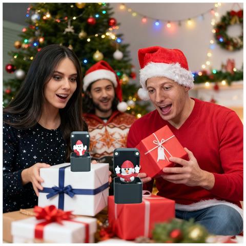 Scatola Regalo A Sorpresa Con Renna Di Natale Agitante - Scherzo Divertente Per Adulti - Foto 6