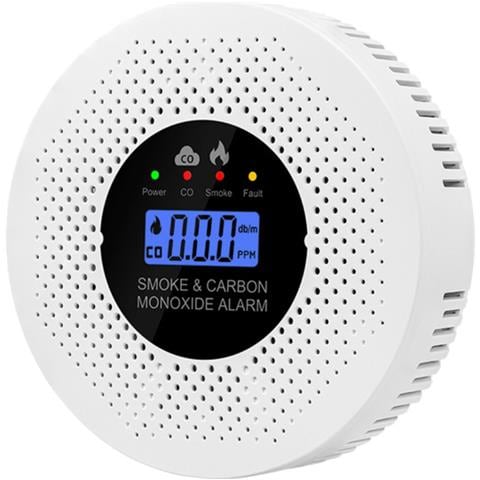 Rilevatore Di Fumo E Monossido Di Carbonio - Sensore Elettrochimico & Allarme 90db - Foto 1