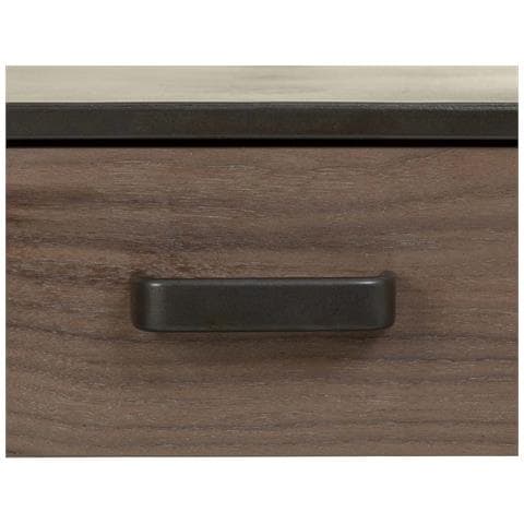 Tavolino In Metallo E Legno Nero 50x52x56h Cm - Foto 8