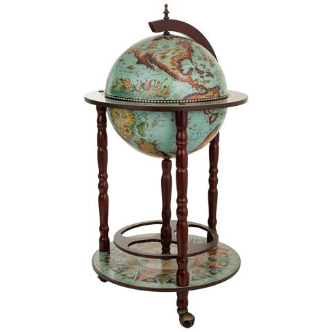 Mobile Porta Bottiglie Globo Terrestre 44,3x44,3x87 - Foto 1
