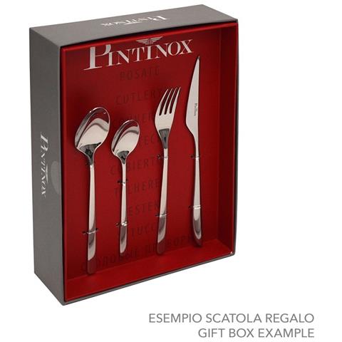Hive Set 24 posate satinate in acciaio inox con manico nero - Servizio per 6 Persone - forchetta, coltello, cucchiaio e cucchiaino - Design elegante per tavole raffinate - Foto 2