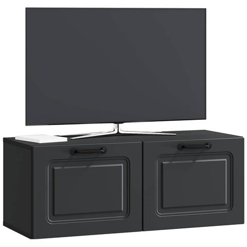 Mobile Porta TV da Muro Nero 78,5 x 31 x 30 cm - Foto 2