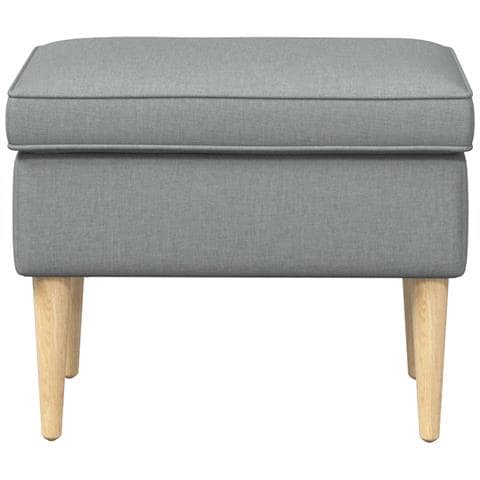 Poggiapiedi Grigio Chiaro 55 x 35 x 41 cm Poliestere - Foto 2