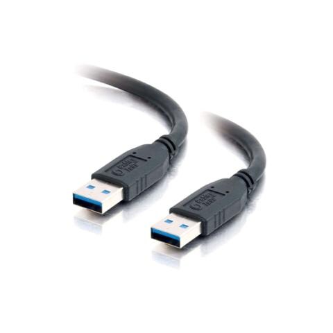 Cavo USB - USB Type A (M) a USB Type A (M) - USB 3.0 - 1 m - nero - Foto 1