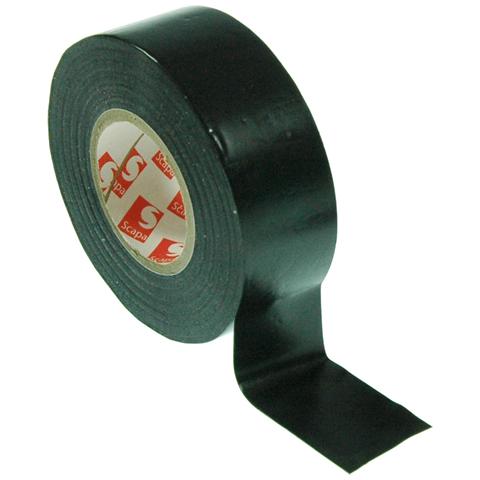 6 Pz Nastro Isolante - Mm 30 X 25 Mt - Pvc Adesivo Nero Elettricisti E Innesti - Foto 1