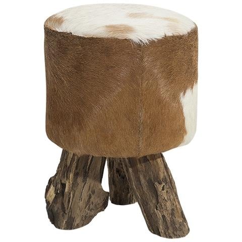 Sgabello Marrone In Legno Di Teak - Kent - Foto 1