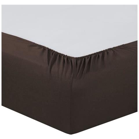 Lenzuolo Cioccolato - 180 x 200 cm - 100% Cotone - Foto 2