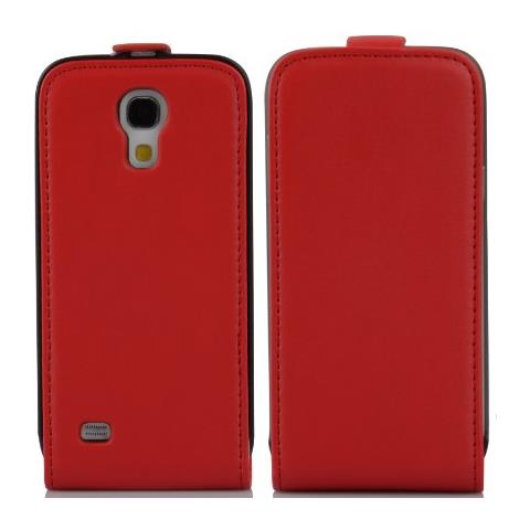 Custodia Compatibile Con Samsung Galaxy S4 Mini In Rosso Chili - Coperchio Protettivo In Design Flip Realizzato In Finta Pelle Liscia - Foto 4