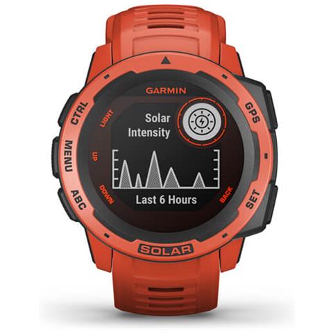 Smartwatch Instinct Solar Impermeabile Display 0.9" Cardiofrequenza GPS Bluetooth Colore Rosso - Foto 2