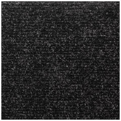 Tappetini per Scale Tessuto Agugliato 15 pz 65x21x4 cm Neri - Foto 2