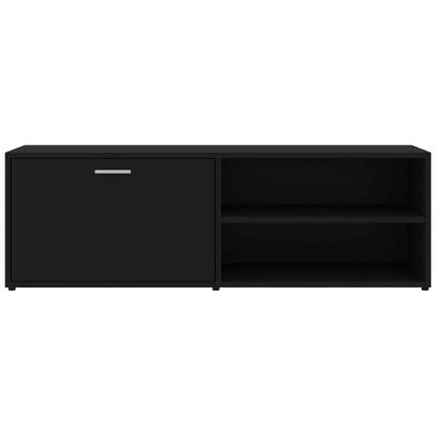Mobile Porta TV Nero 120x34x37 cm in Legno Multistrato - Foto 2