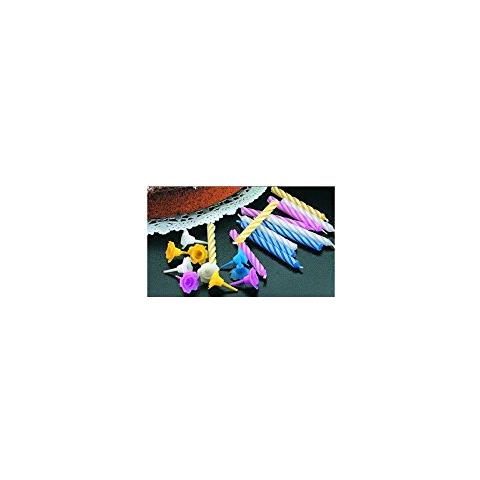 8002522590009 Rotondo Blu, Rosso, Bianco, Giallo 24pezzo (i) candela di cera - Foto 1