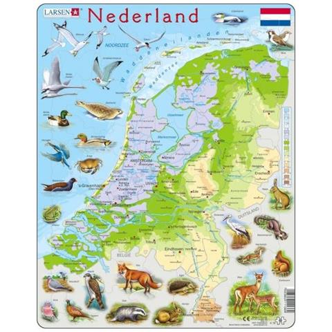 Puzzle Maxi Nederland Junior Cartone 68 Pezzi - Foto 1