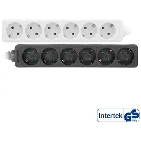 Multipresa, 6x Shucko, Con Sicura, Nera, Cavo 5m - Foto 1