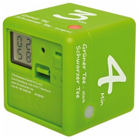 Tfa-dostmann Cube Timer Timer Da Cucina Digitale Verde, Bianco - Foto 3