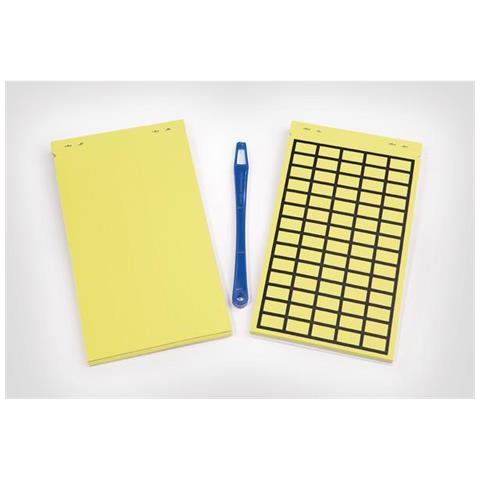 Hellermann Tyton 598-92427 Rettangolo Rimovibile Giallo 440pezzo (i) Etichetta Autoadesiva - Foto 1