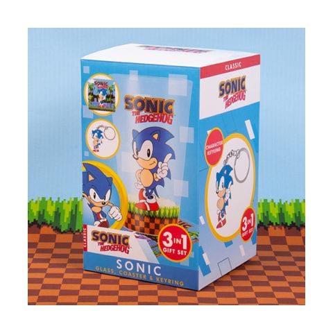 Sonic Glass, Coaster & Keyring Set Trasparente 1 pz - Foto 1