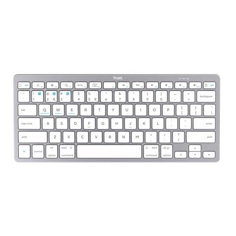 Tastiera Wireless 8713439246544 (Layout Spagnolo) Colore Argento. Bianco - Foto 2