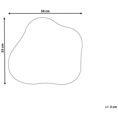 Specchio Bagneux 50 Cm 55 Cm Argento - Foto 9