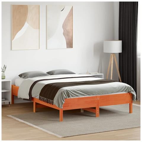 Giroletto Marrone Cera 120x190 Cm In Legno Massello Di Pino - Foto 3