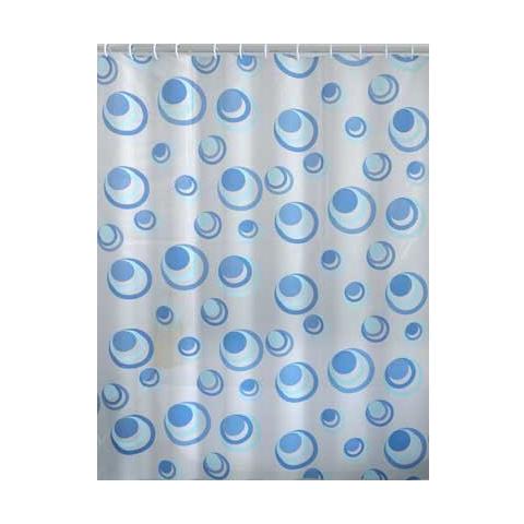 Tenda Doccia Orbita Pvc 240x200 Azzurro - Foto 1