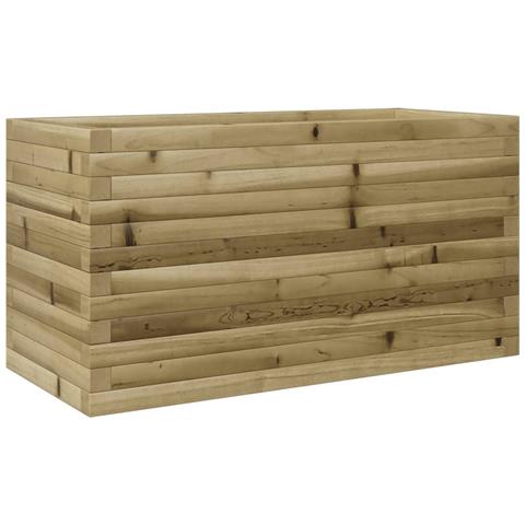 Fioriera Da Giardino 90x40x45,5 Cm In Legno Di Pino Impregnato - Foto 2