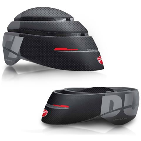 DUC-HLM-FLD /M casco sportivo Nero, Grigio, Rosso - Foto 1