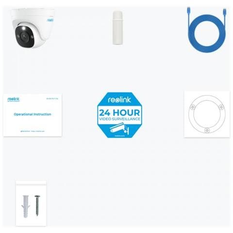 P344 Torretta Telecamera Di Sicurezza Ip Interno E Esterno 4512 X 2512 Pixel Parete - Foto 2