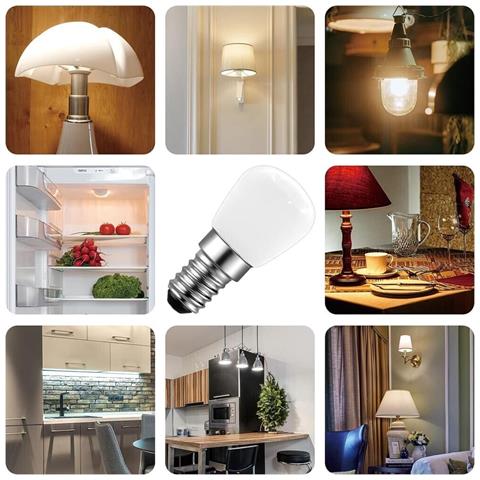 2 Lampadine Led 2 Watt Luce Bianca 6500k Lampadina Per Frigorifero Cappa Cucina - Foto 5