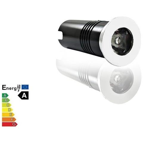 Faretto Bianco A Luce Bianca Led 3w Segnapassi Calpestabile Esterno Interno - Foto 1