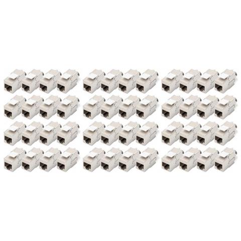 Modulo Keystone Cat 6a, Schermato, Attrezzi Per L'installazione Non Necessari - 48 Pezzi - Foto 1