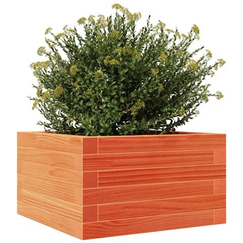 Fioriera Giardino Marrone Cera 40x40x23 cm Legno Massello Pino - Foto 2