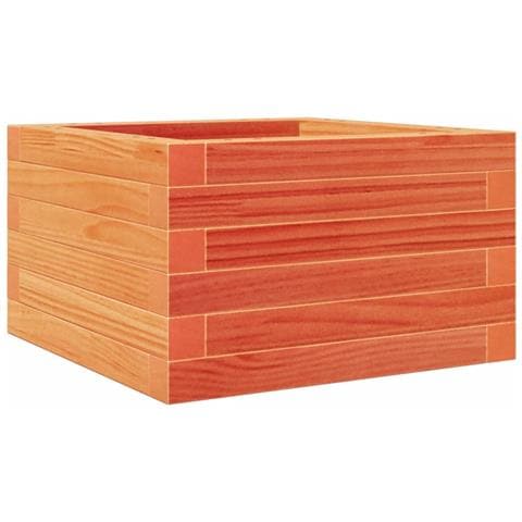 Fioriera Giardino Marrone Cera 40x40x23 cm Legno Massello Pino - Foto 1