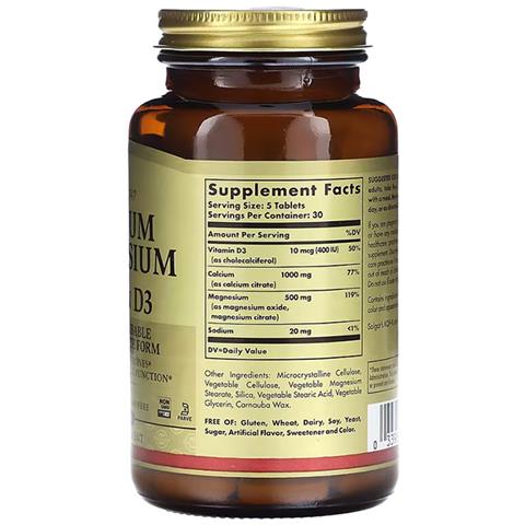 Calcio Magnesio Con Vitamina D3 150 Compresse - Foto 2