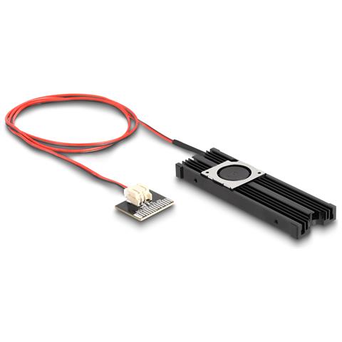 Dissipatore di calore con ventola per M. 2 SSD 2280 nero - Foto 1