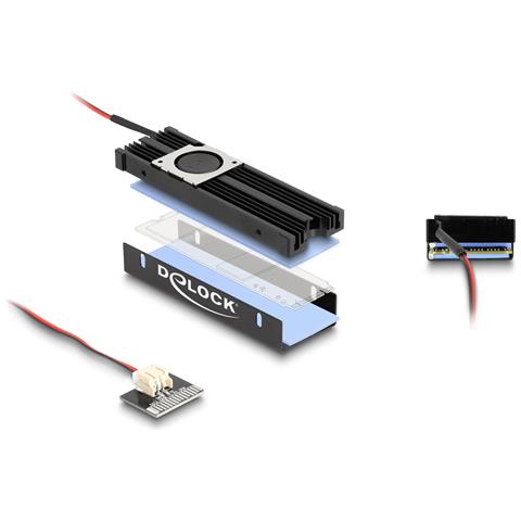 Dissipatore di calore con ventola per M. 2 SSD 2280 nero - Foto 7