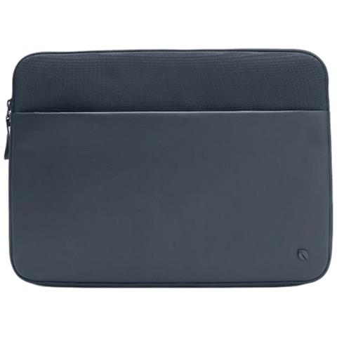 Custodia In Poliestere Con Zip Per Macbook Pro 14 Pollici, Blu Marine - Foto 1