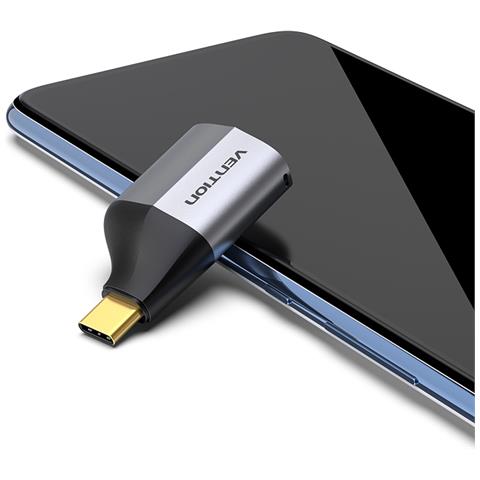 TCAH0 adattatore grafico USB 3840 x 2160 Pixel Nero, Grigio - Foto 2