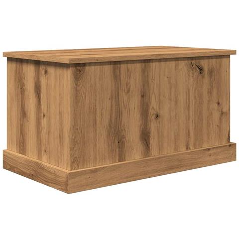 Scatola Portaoggetti Artigianale 70x40x38 Cm Legno Multistrato - Foto 2