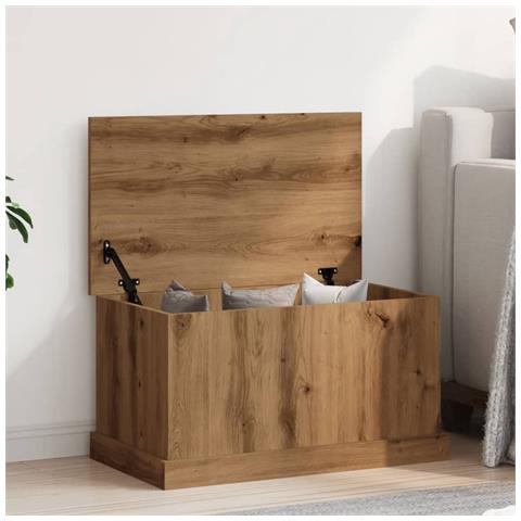 Scatola Portaoggetti Artigianale 70x40x38 Cm Legno Multistrato - Foto 1