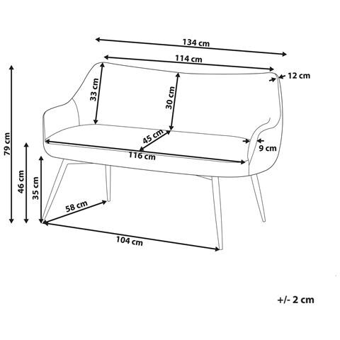 Divano 2 Posti Arendal Tessuto Verde - Foto 7