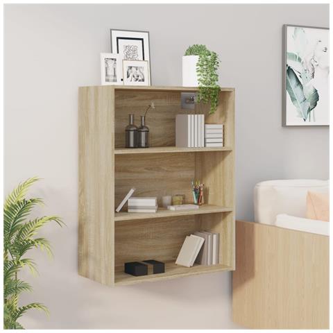 Lusso Casadino -  Armadietto Pensile A Parete Rovere Sonoma 69,5x32,5x90 Cm - Foto 8