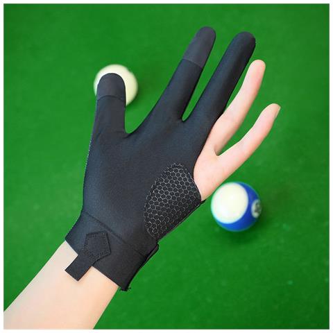 Guanto Antiscivolo Per Biliardo/snooker Black Mano Sinistra - Foto 2