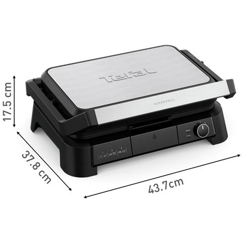 Griglia Per Carne In Acciaio Inox Da 2000 W - Gc520de0 - Foto 4
