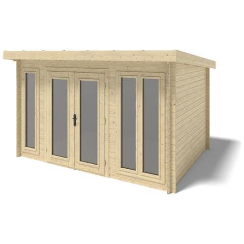 Casetta Da Giardino In Legno - 12.00m2 - 4.00x3.00m - 34mm - Colore: Naturale - Foto 1