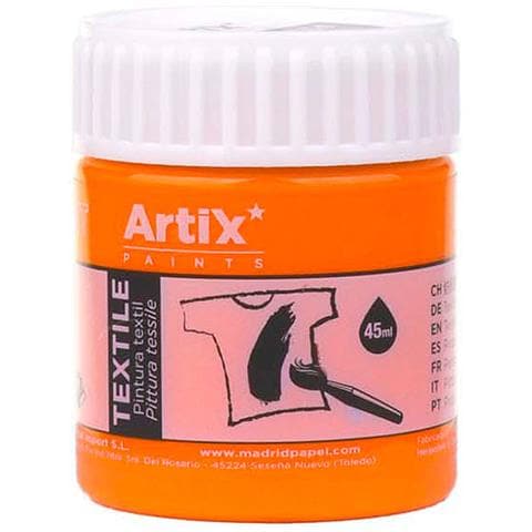 Pack 6 Uds. Pittura Tessile Arancione 45 Ml - Foto 2