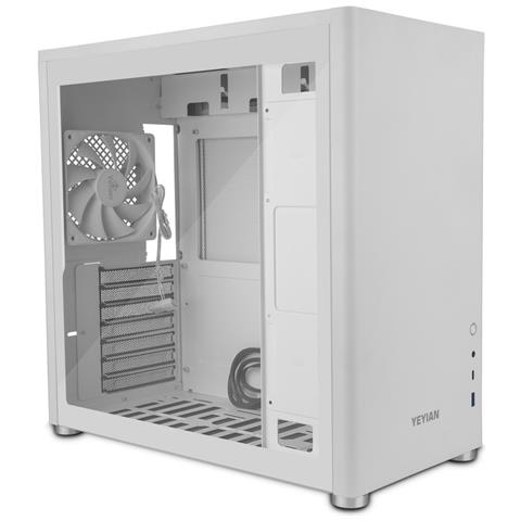 Pc Case Hussar Plus Atx Vetro Temperato Usb 3.2 Bianco - Foto 1