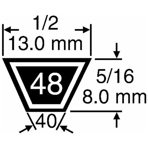 Cinghia Trapezoidale 4l 40"" - Foto 5